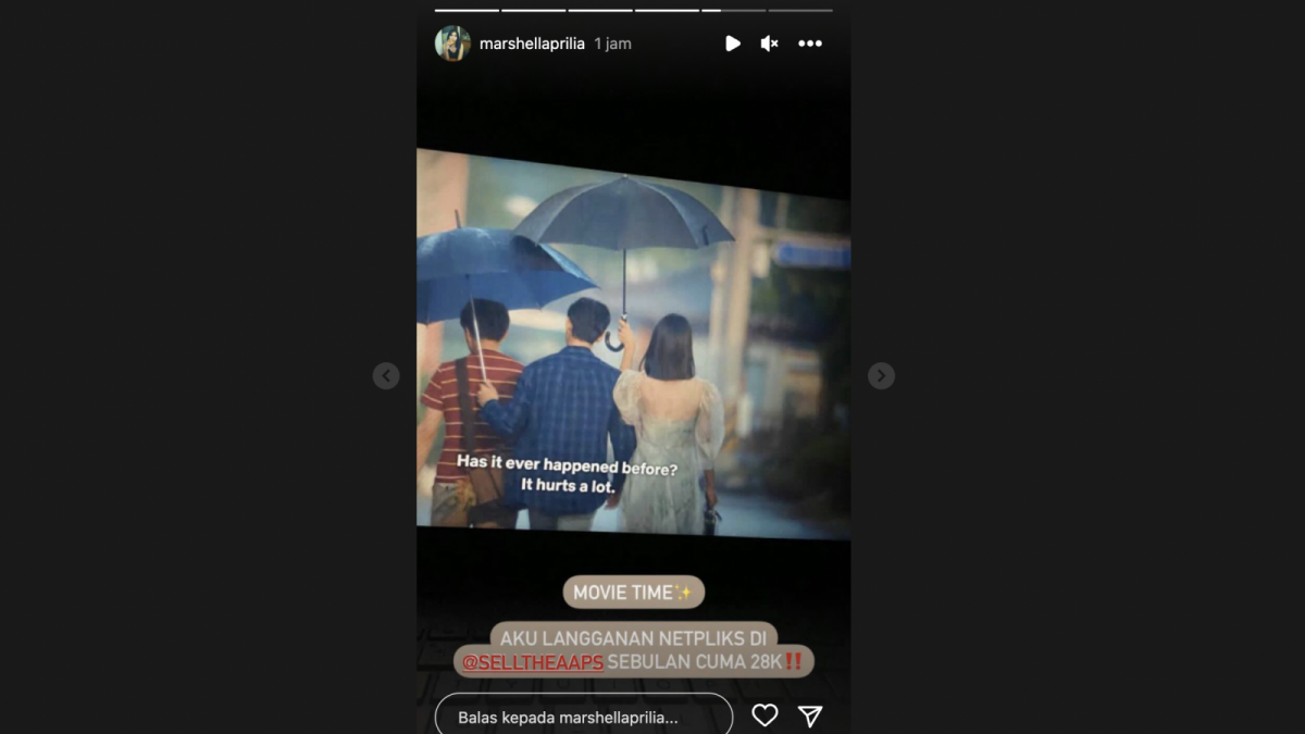 Insta story Marshella