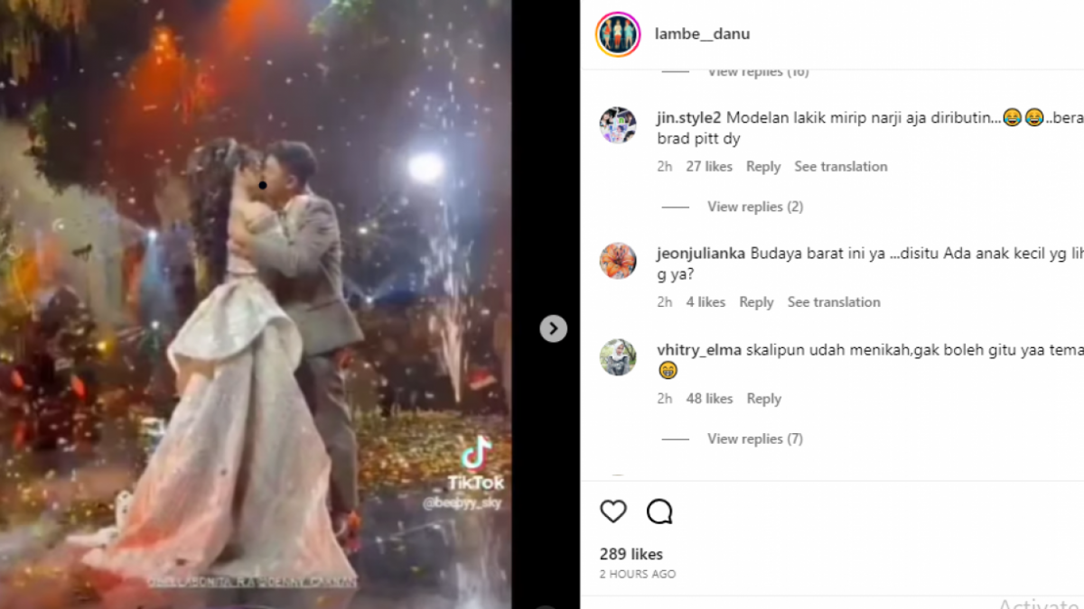 Denny cium Bella [Instagram]