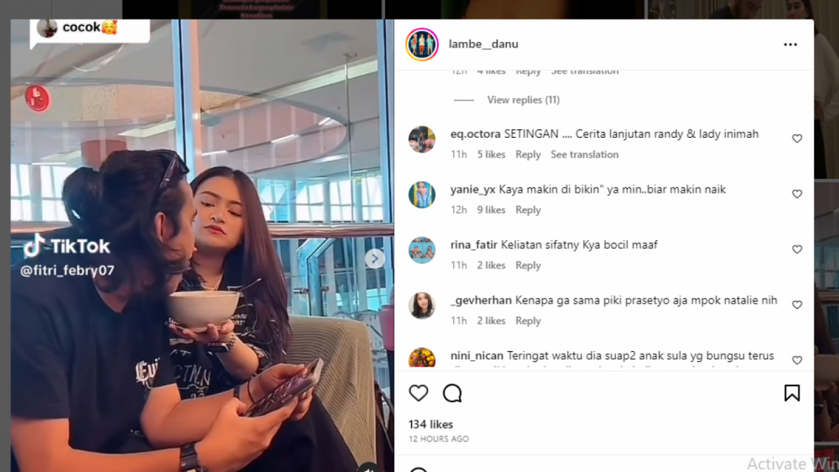 momen Nathalie suapin Yogi [Instagram]