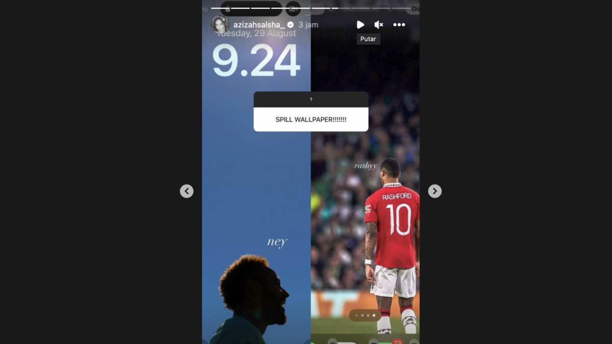 Tampilan wallpaper hape Azizah Salsha