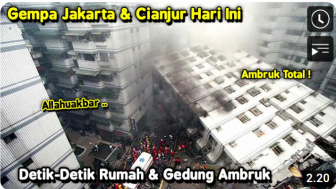 CEK FAKTA: Gempa M 5,6 Robohkan Gedung Besar di Jakarta dan Cianjur, Benarkah?