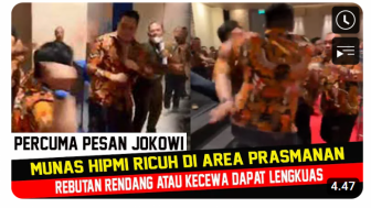 CEK FAKTA: Munas HIPMI Baku Hantam Gegara Rebutan Rendang, Peserta Lain Dapat Lengkuas, Benarkah?