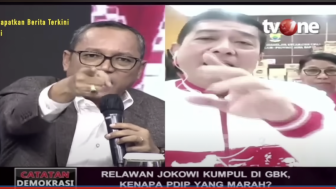 Saling Tuding, Relawan Jokowi Vs PDIP Cekcok di Acara TV Bahas Kejadian di GBK: Enggak Usah Belagu Luh!