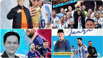 Argentina Menang Piala Dunia, Politisi Ramai-ramai Narsis, Gerindra Pasang Badan Minta Netizen Lapor