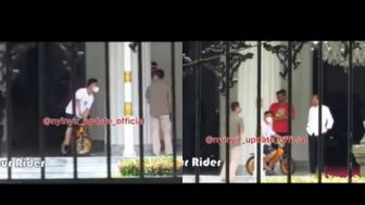 Gibran Naik Sepeda Anaknya di Depan Jokowi Buat Warganet Ngakak: Anak Presiden Kenapa Kelakuannya Random Semua