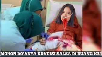 CEK FAKTA: Salsha Dilarikan ke ICU usai Kena Benturan Keras, Satrio Menangis