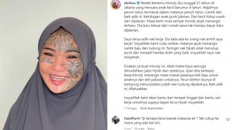 Mondy TikToker Punk Hijrah, Aura Kecantikan Memancar Meskipun Wajah Penuh Tato