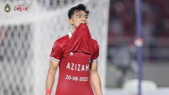 Cetak Gol, Pratama Arhan Pamer Kaus Bertuliskan Azizah