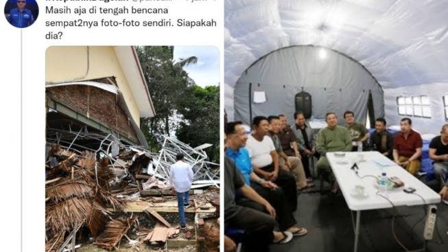 Politikus Demokrat Sentil Foto Jokowi di Cianjur, Warganet Bahas Tenda 'Mewah' SBY Saat Bencana: Masih Mau Nyinyir?
