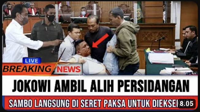 CEK FAKTA: Jokowi Ambil Alih Persidangan Pembunuhan Yosua, Ferdy Sambo Diseret Untuk Dieksekusi, Benarkah?