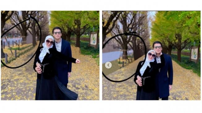Rela 'Halu' demi Tepis Isu Cerai, Foto Mesra Syahrini-Reino Barack di Jepang Ternyata Modal Edit Murah Meriah?