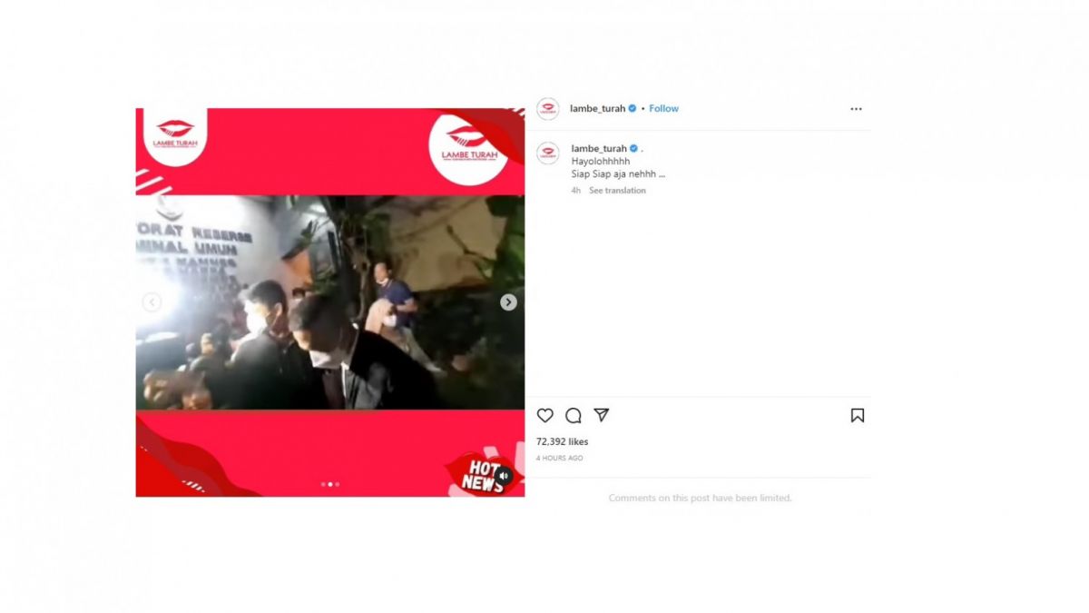 Rizky Billar dan Lesti Kejora ke Polda Metro Jaya [(Instagram/lambe_turah)]