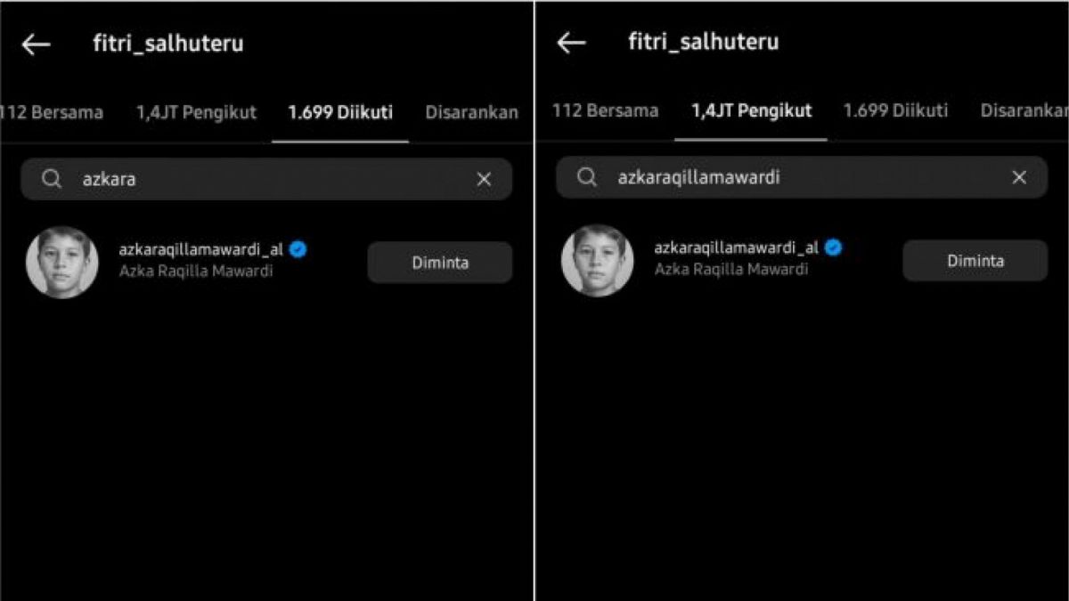 Fitri Salhuteru dan anak Nikita Mirzani masih saling follow [(Instagram/@fitri_salhuteru)]