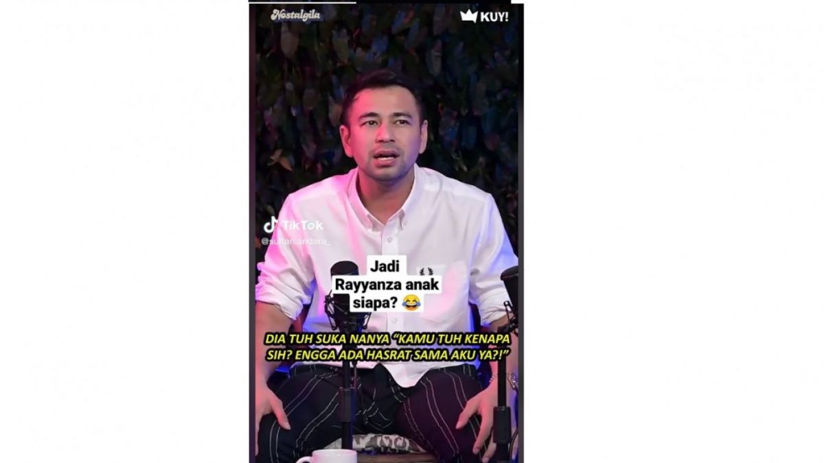 Raffi Ahmad curhat tentang Nagita Slavina [(TikTok/sultan.andara_)]