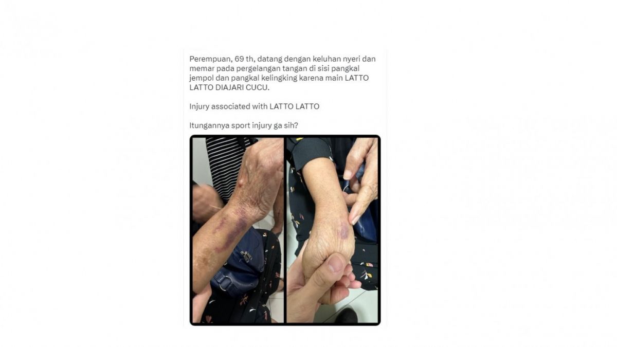 Seorang nenek menjadi korban latto-latto. [(Twitter/jlee_OT)]