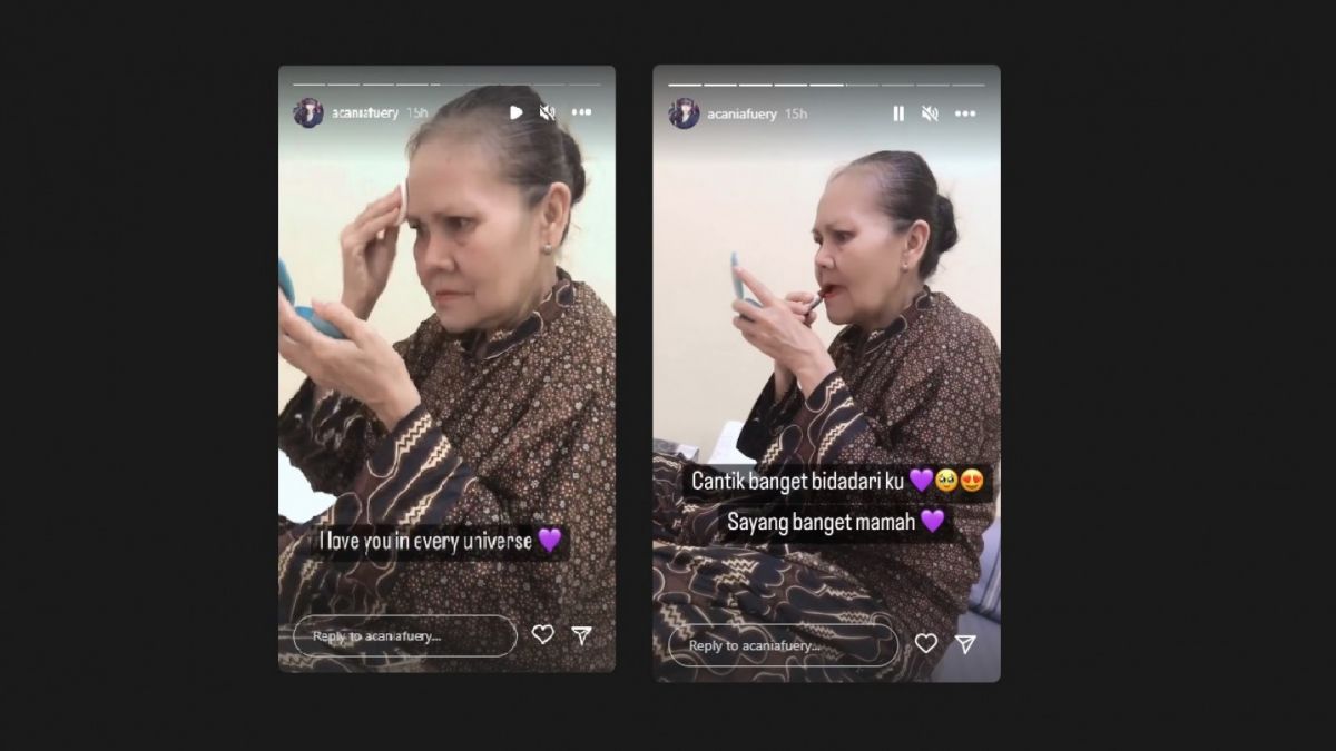 Tampilan Bu Eny ketika berdandan. [(screenshot)]