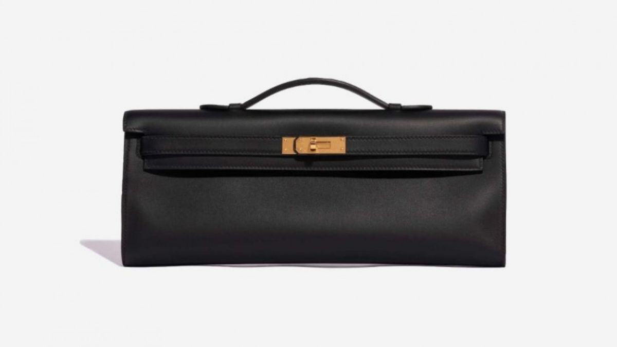 Tas Hermes Kelly cut clutch. [Hermes]