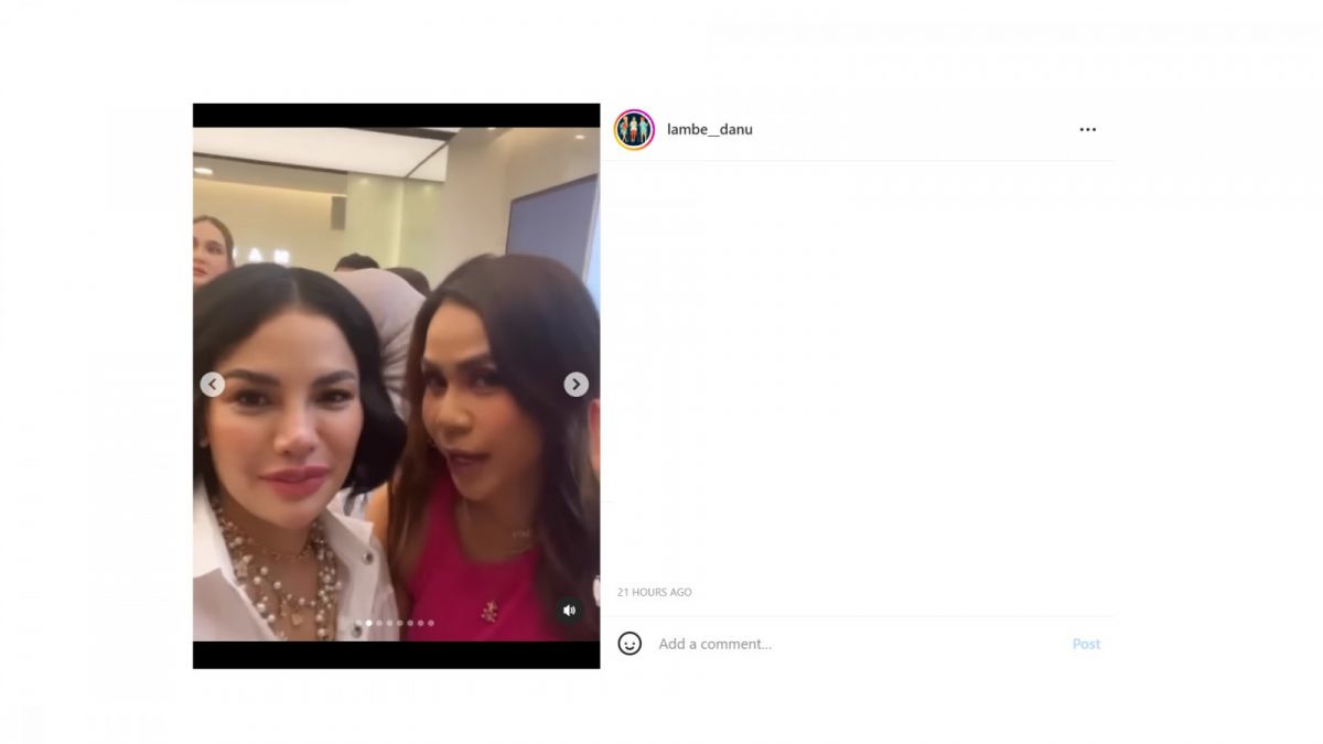 Postingan video Nikita Mirzani dan Melaney Ricardo. [[screenshot]]