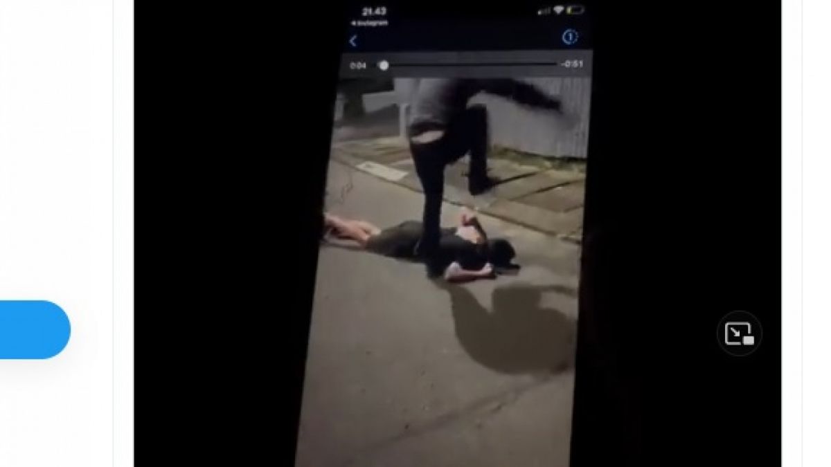 Potongan video yang diduga menggambarkan penganiayaan terhadap David oleh Mario Dandy Satrio di Jaksel pada 20 Februari 2023. [[Twitter/Istimewa]]