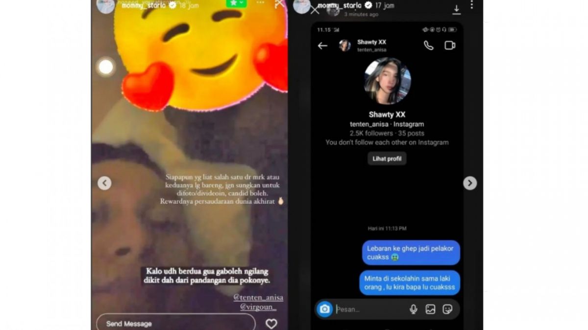 Bukti perselingkuhan Virgoun [(Instagram/@drama.haluu0]