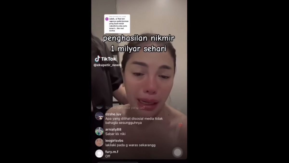 Postingan Instagram Live Nikita Mirzani [(Instagram/@lambe__danu)]