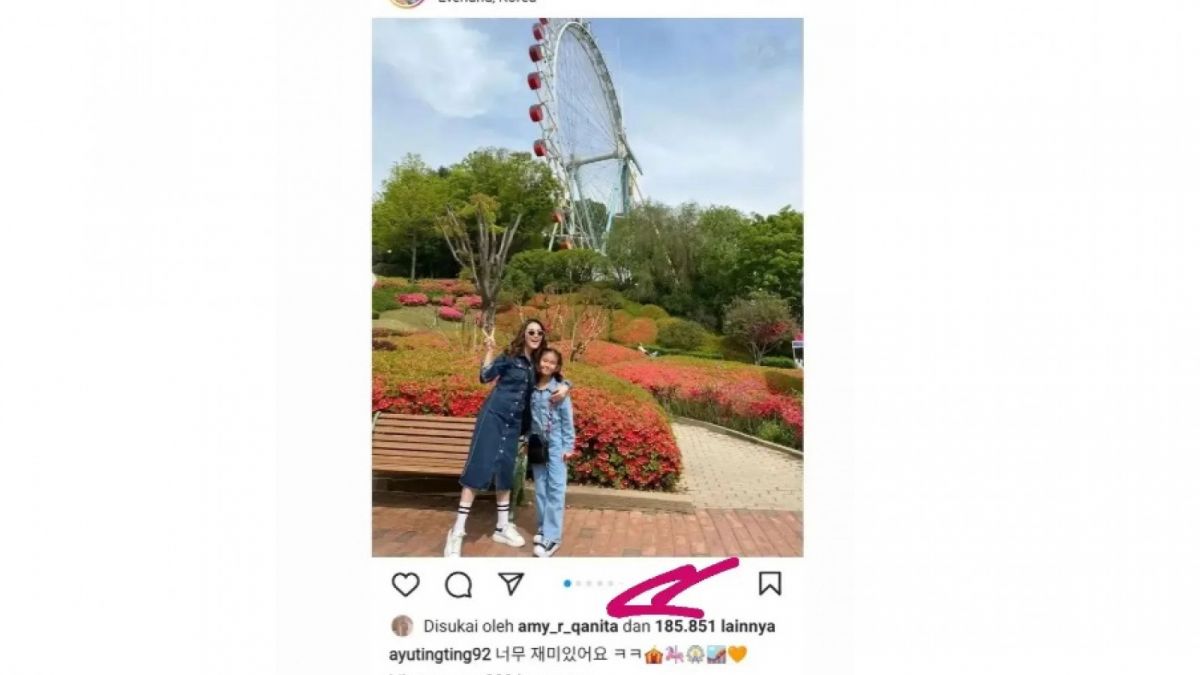 Postingan Ayu Ting Ting [(Instagram/@lambe__danu)]