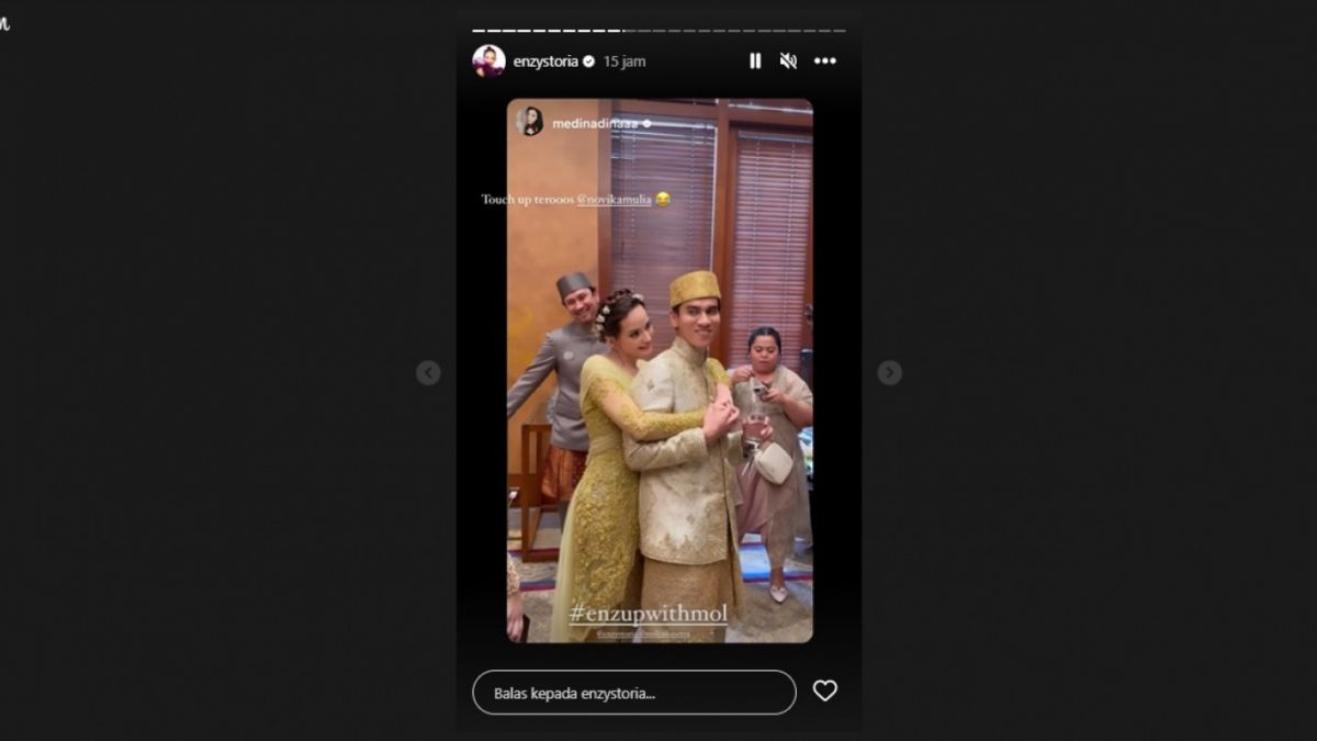 Pernikahan Enzy dan Molen [(Instagram/@enzystoria)]