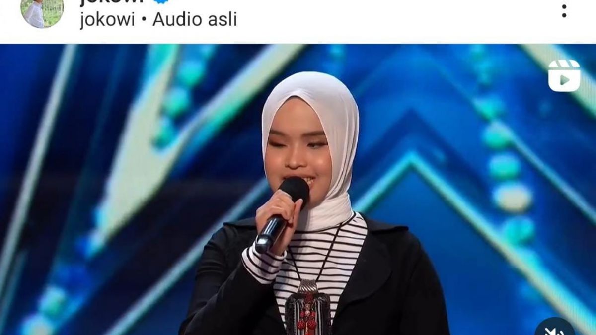 Jokowi Ucapkan selamat kepada Putri Ariani. [@Jokowi]