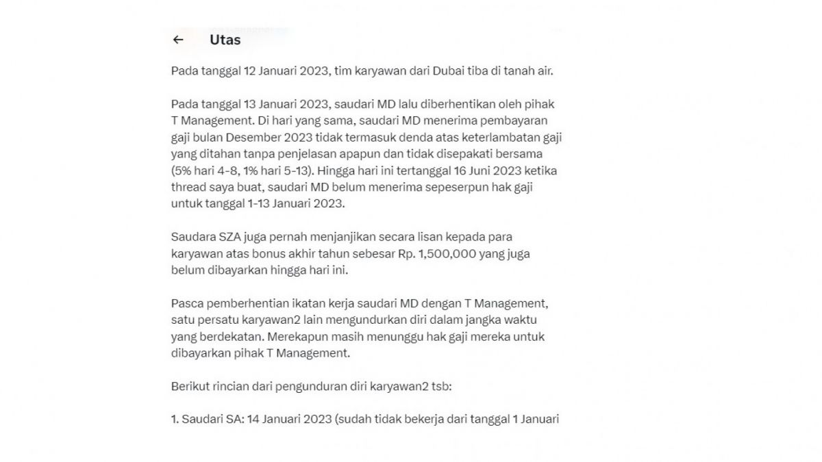 Curhatan warganet soal perilaku suami Tasyi. [Twitter/BudePji]