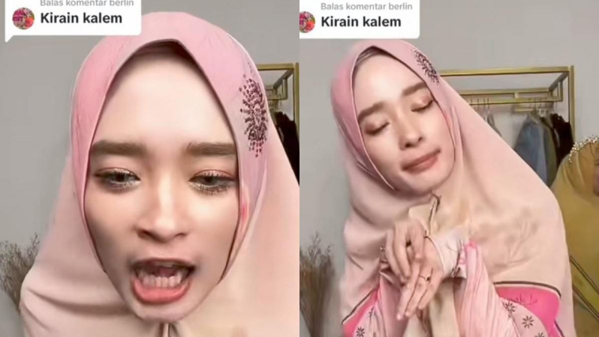 Inara Rusli mengumpat di media sosial. [TikTok/Kolase]