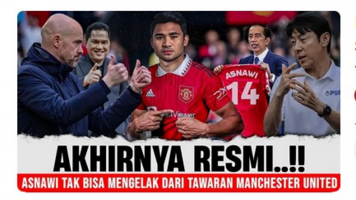 CEK FAKTA, Asnawi Mangkualam gabung dengan Manchester United, dan muncul pula video yang dibuat akun sama dengan klub cuma diganti  Tottenham Hotspur [[screenshot YouTube].]