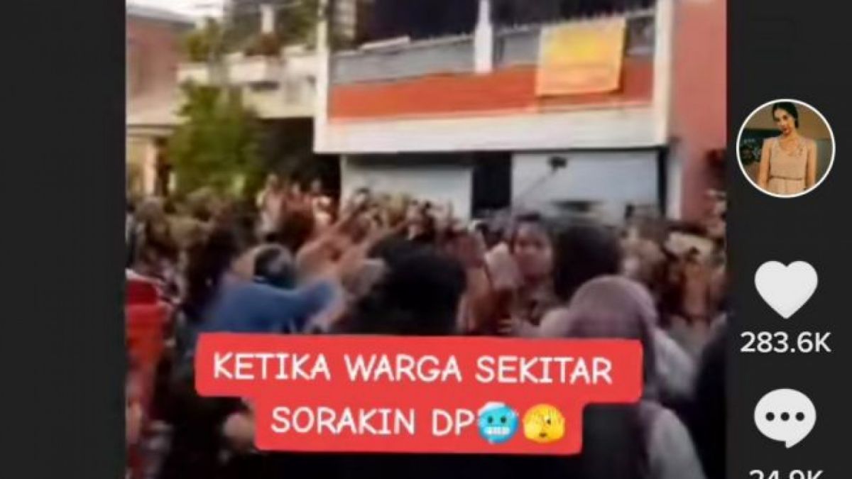 Dp Disorakin Warga Sekampung. (TikTok)