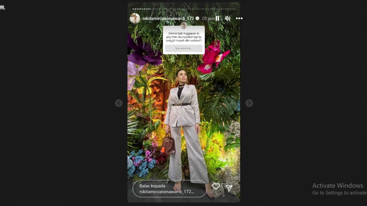 Postingan Nikita MIrzani [(Instagram/@nikitamirzanimawardi_172)]