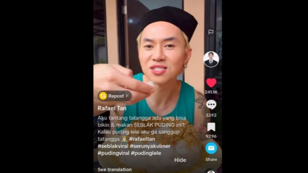 Rafael Tan kini yang sampai disangka Deddy Corbuzier rebranding [[screenshot TikTok].]