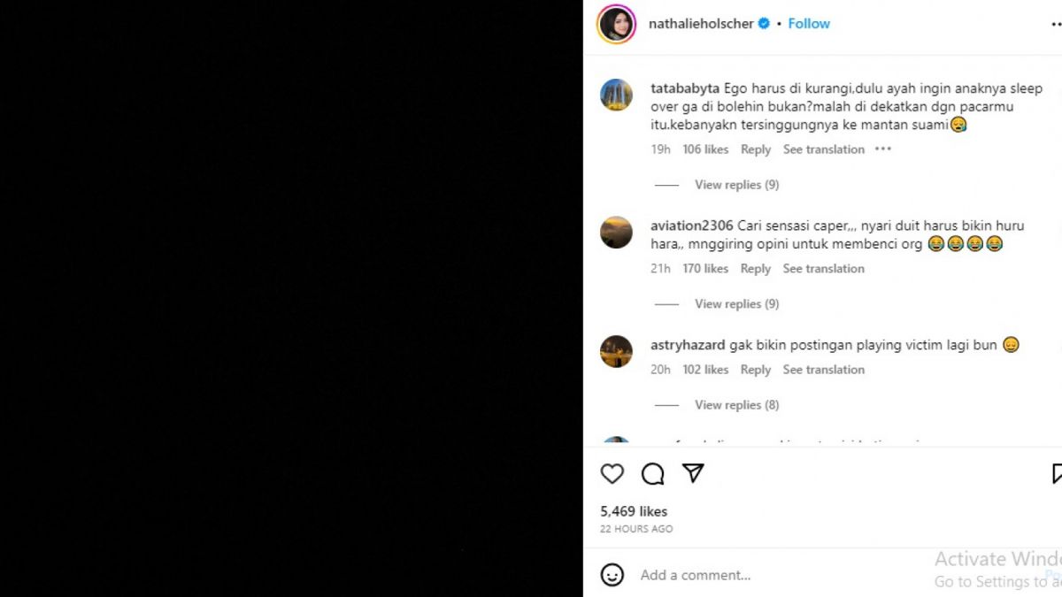 Postingan Nathalie Holscher [(Instagram)]