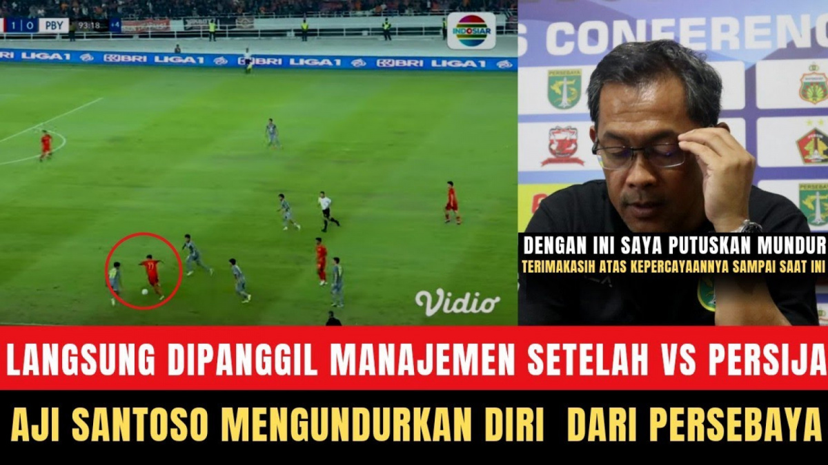 Benarkah Tumbang di Laga Persija Vs Persebaya (1-0), Aji Santoso Dipecat? [(YouTube/Liganya Dagelan)]