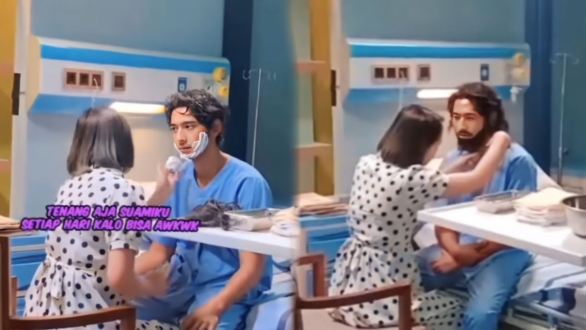 Benarkah siaran Ikatan Cinta malam ini menayangkan Andin mencukur berewok Aldebaran. [[YouTube/Ajudan Amanda Manopo]]