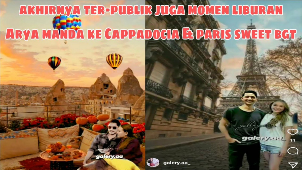 Benarkah Arya dan Amanda liburan ke Cappadocia. [[YouTube/OFFI CHANNEL]]