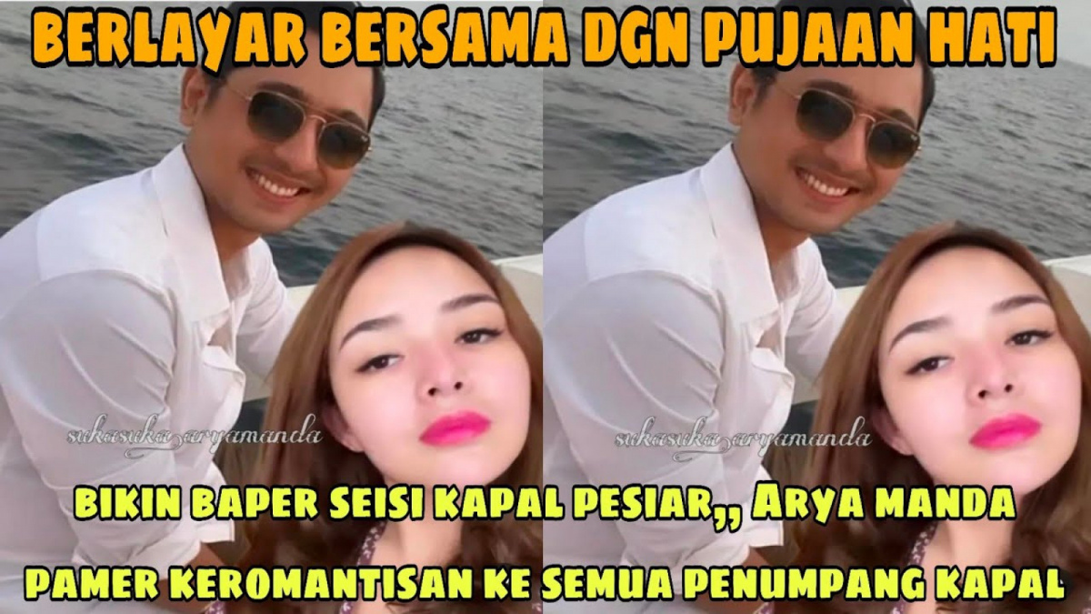 Benarkah Arya dan Amanda pamer kemesraan di atas kapal pesiar. [[YouTube/OFFI CHANNEL]]
