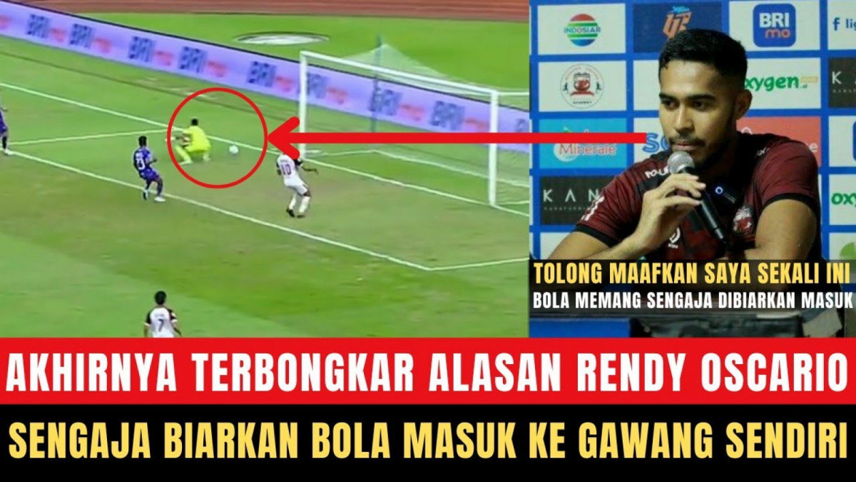 Benarkah Rendy Oscario Ngaku Disogok Rp 200 Juta Gagal Tepis Bola di Laga Persita Tangerang Vs PSM Makassar? [(YouTube/Liganya Dagelan)]