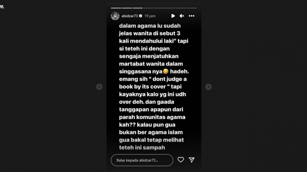 Postingan Abidzar [(Instagram Stories)]