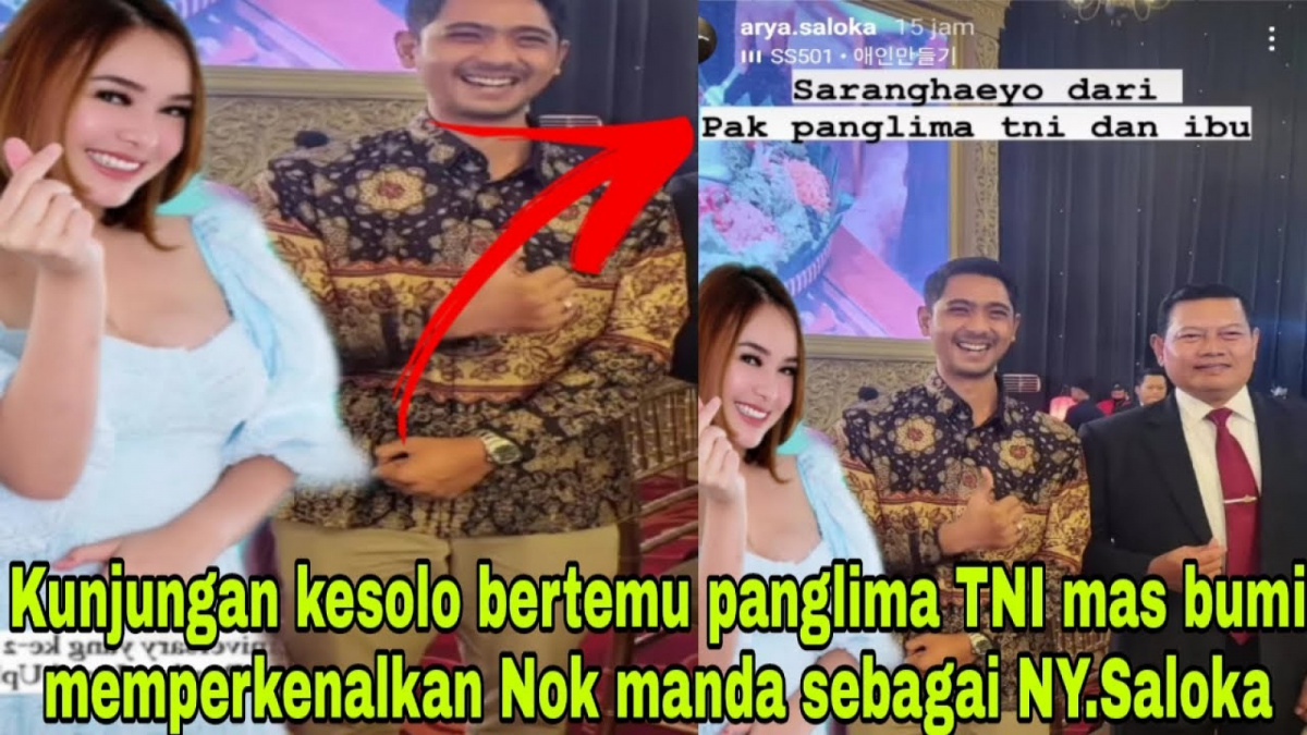 Benarkah Arya Saloka mengajak Amanda Manopo saat kunjungan ke Solo bertemu panglima TNI. [[YouTube/HR.OFFICIAL]]