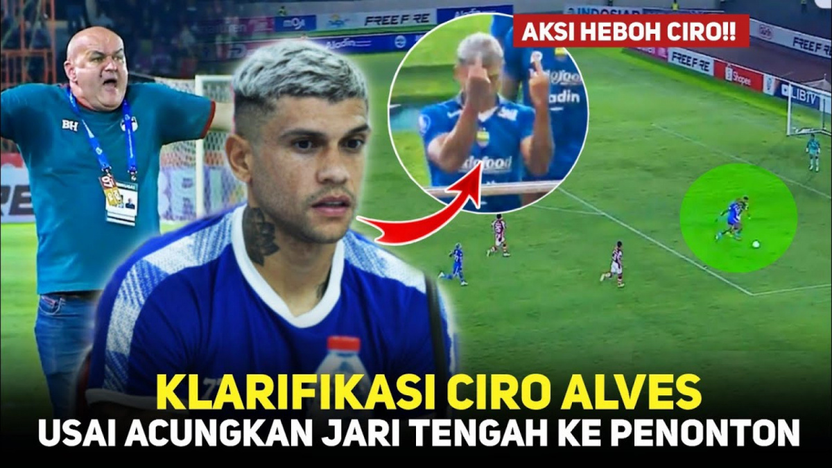 Benarkah Ciro Alves Ngamuk dan Acungkan Jari Tengah ke Suporter Persis Solo Usai Persib Bandung Kalah Telak? [(YouTube/Kilas Football)]