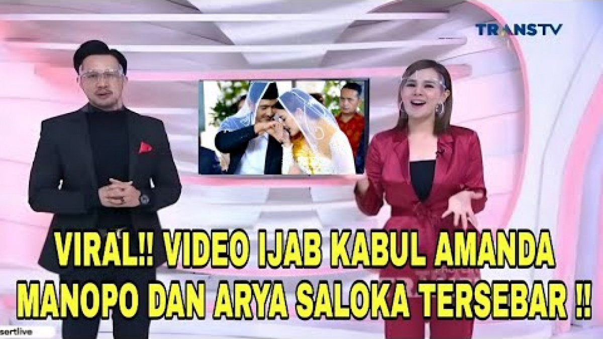 Benarkah beredar video ijab kabul Arya dan Amanda. [[YouTube/BANG JONO]]