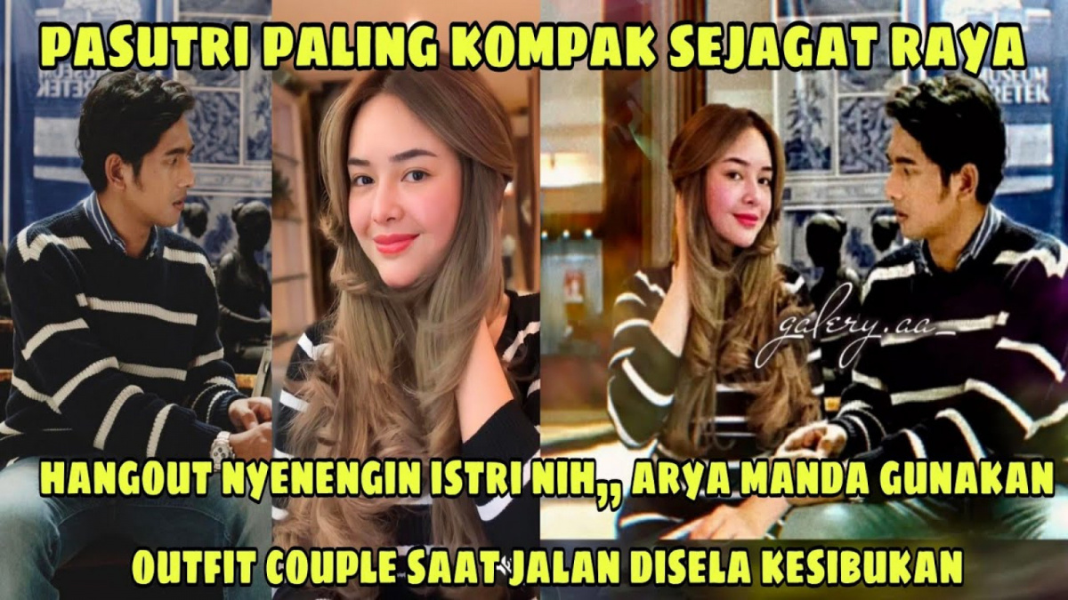 Benarkah Arya dan Amanda pakai sweater couple saat hangout bareng. [[YouTube/OFFI CHANNEL]]