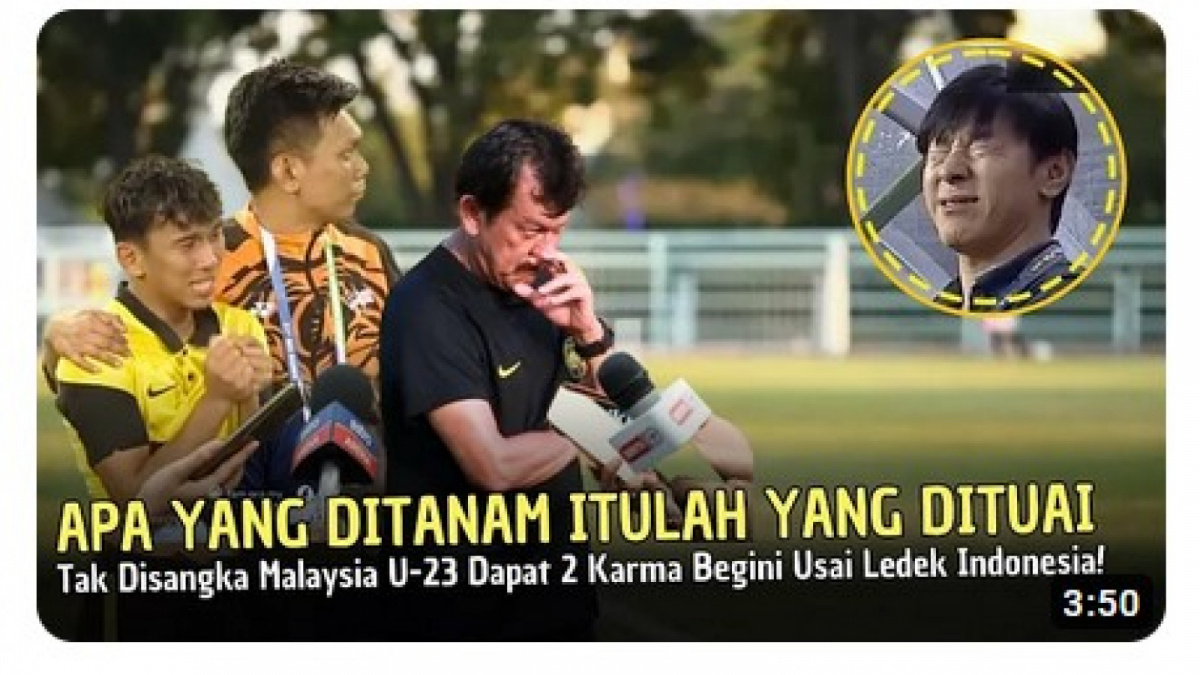 Persoalan karma dibawa-bawa dalam unggahan video misleading content ini [[screenshot YouTube].]