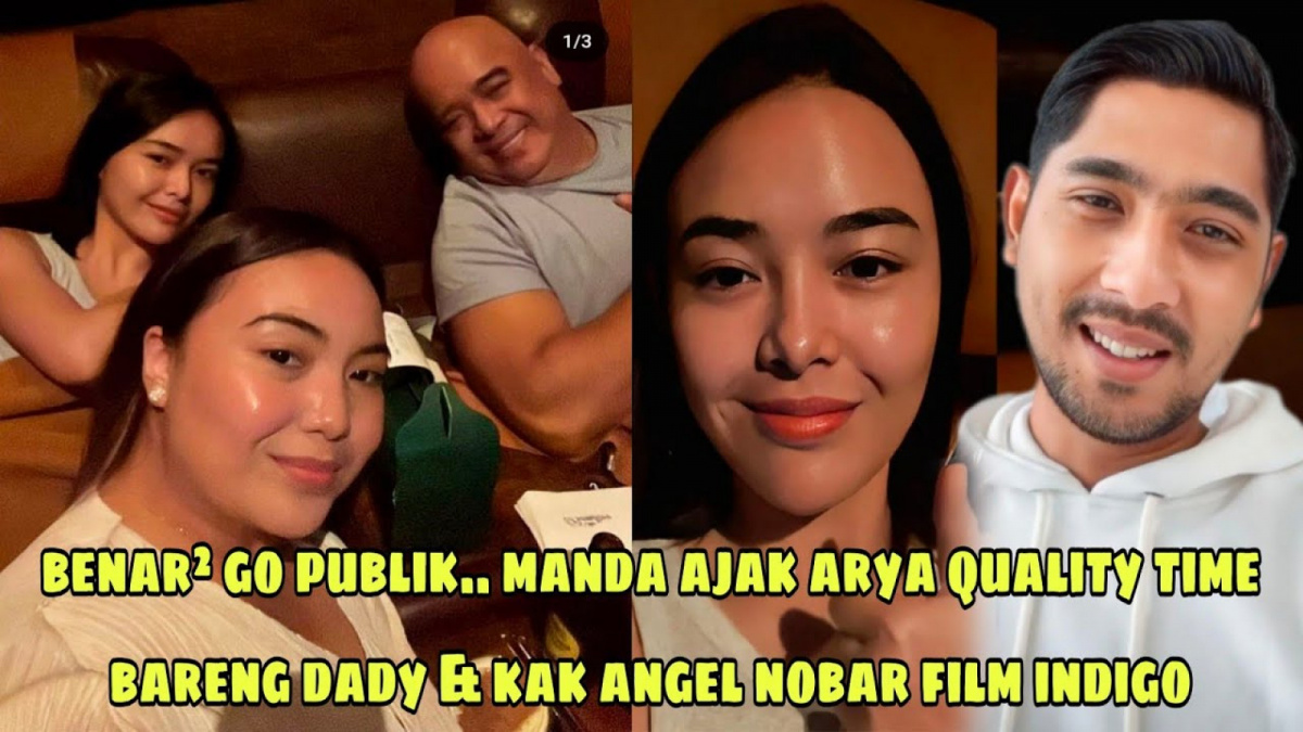 Benarkah Amanda dan Arya go public nonton bareng bersama ayah dan kakaknya. [[YouTube/OFFI CHANNEL]]