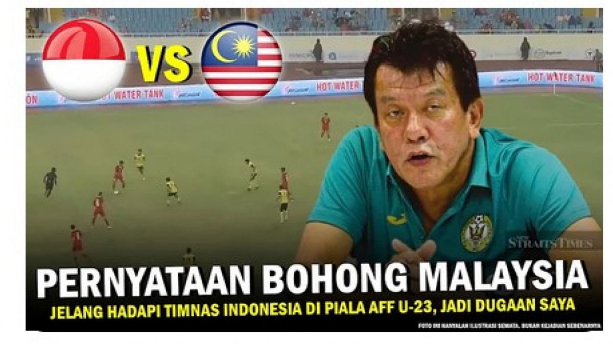 Video ini memberikan pemahaman salah tentang pelatih Timnas Malaysia [[screenshot YouTube].]