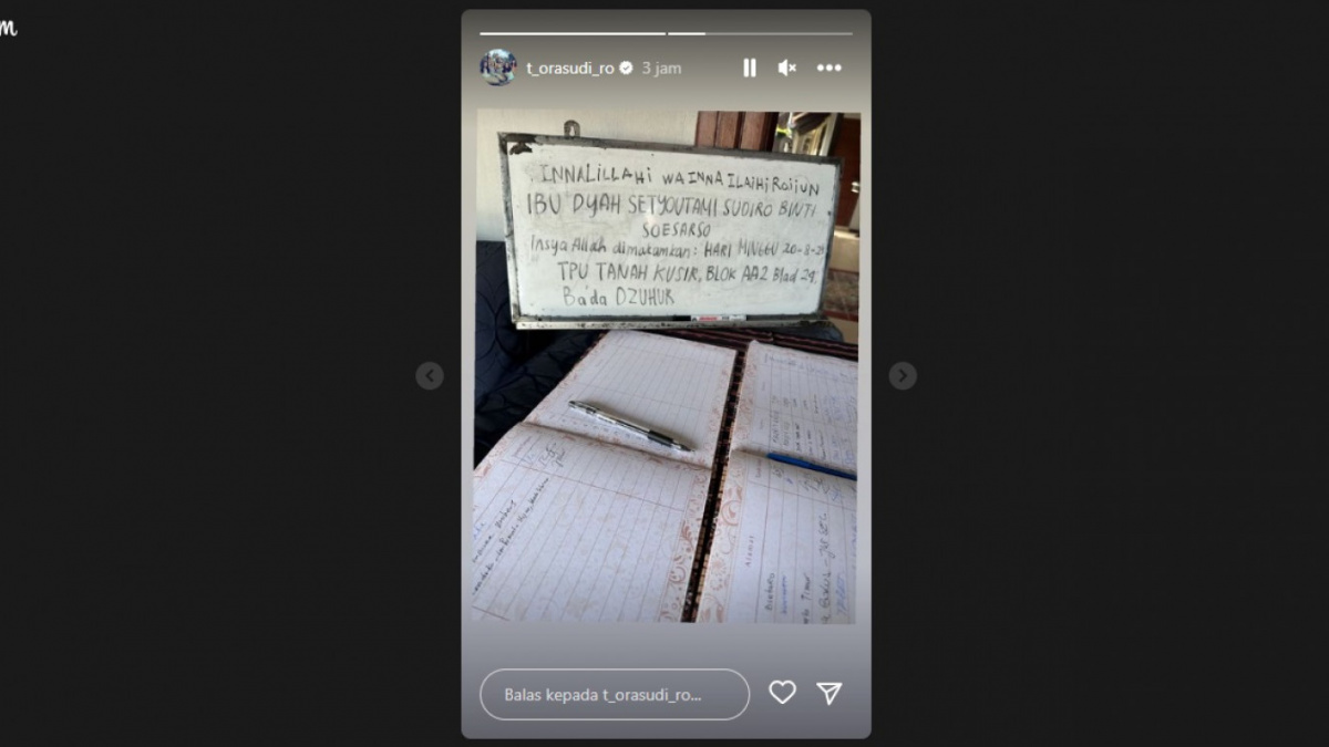 Postingan Tora Sudiro [(Instagram Stories)]