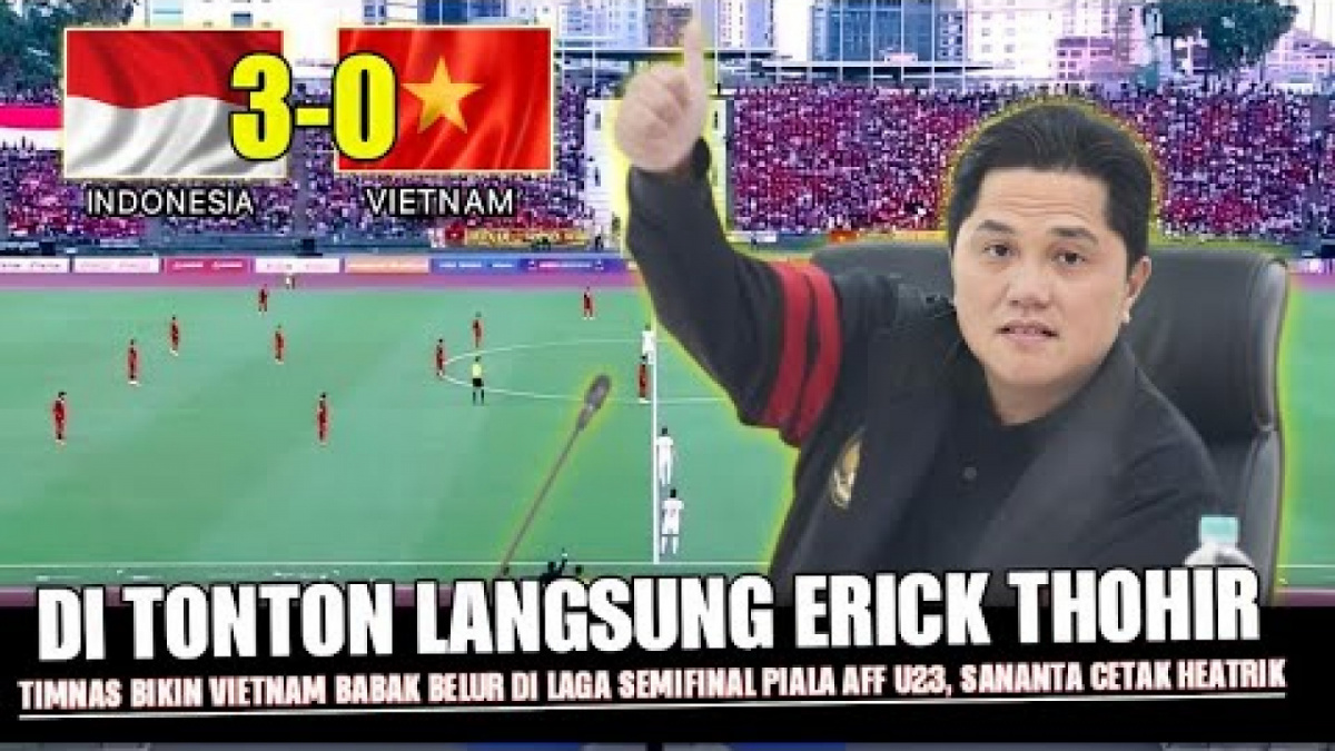 Benarkah Timnas Indonesia mengalahkan Vietnam di semifinal Piala AFF U-23. [[YouTube/GARUDA TODAY]]